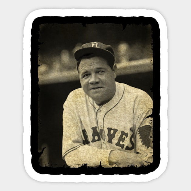 Babe Ruth Legend in Atlanta Braves Sticker by SOEKAMPTI